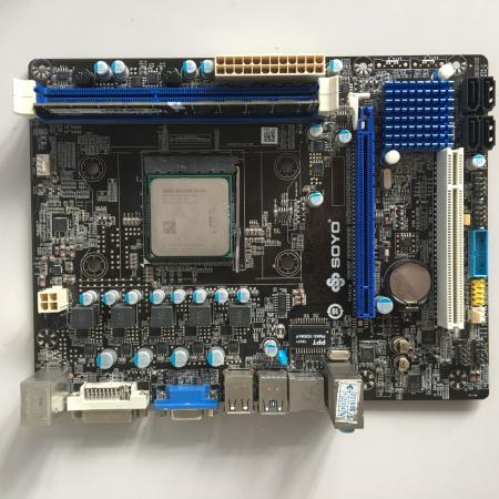 梅捷 SY-A68M 全固版 FM2+ DDR3  A4 6300CPU 主板