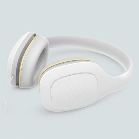 小米（MI）头戴式耳机轻松版 白色 有线线控游戏音乐耳麦