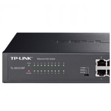 TP-LINK 16口千兆POE交换机 TL-SG1218P 16GE(PoE)...
