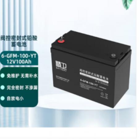 科华精卫免维护铅酸蓄电池 UPS不间断电源蓄电池 6-GFM-100-YT/12V100Ah（政采型号）