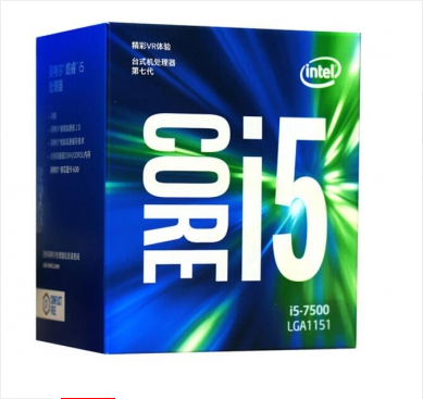 英特尔 I5-7500 7代酷睿四核CPU处理器 原包