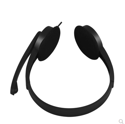 娱乐听 E-H6108 电脑耳麦立体声效头戴式耳机 双孔