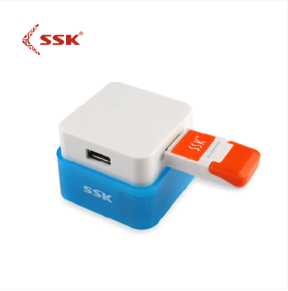 SSK飚王 SHU020 彩晶 USB HUB USB集线器 颜色随机