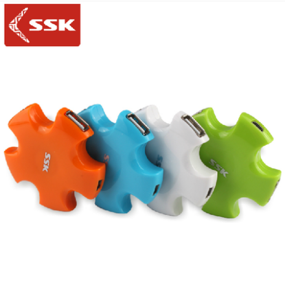 SSK飚王 彩星SHU024 集线器/hub 4口 扩展分线器（颜色随机）