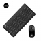 富德 IK6620 朋克风格按键无线键盘鼠标套装 黑色