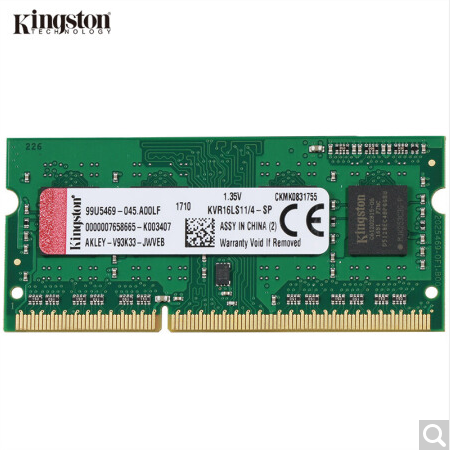 金士顿 低电压版 DDR3笔记本内存 1600-4G