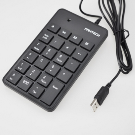 山又 FTK-801 有线小键盘 黑色 USB