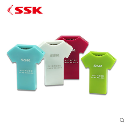 SSK飚王 T恤型 TF卡 读卡器SCRS052（颜色随机）