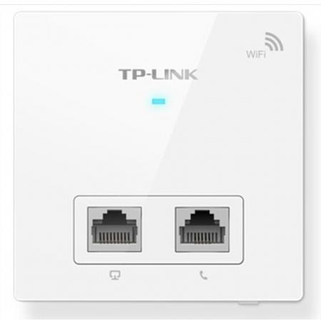 TP-LINK TL-AP300I-POE簿款白色标准供电企业级面板式无线AP宾...
