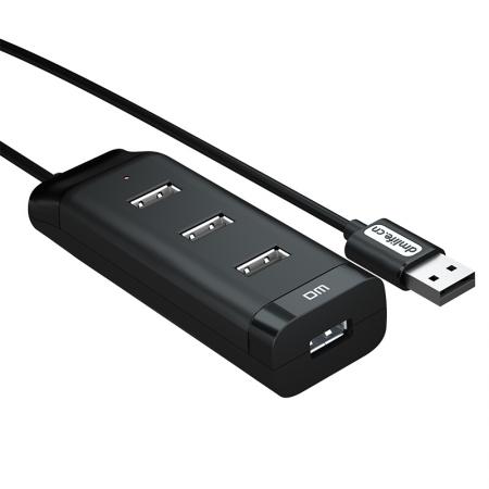 DM CHB006 USB分线器 2.0高速一拖四多接口HUB转换器 120CM