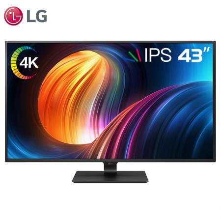 LG 43UD79-B 43英寸 4k 多分屏IPS高清 液晶专业设计绘图显示屏幕 黑色