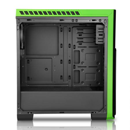 先马 塞恩5 游戏机箱 （U3/大侧透/SSD/轻松背线/长显卡） 绿色