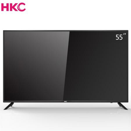  HKC  U55S9  55英寸4K超高清大屏安卓网络LED液晶智能平板电视机 黑色