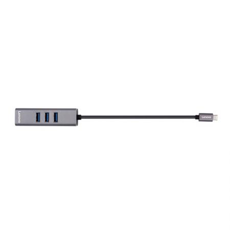 联想 拓展坞A615 Type-C转接头 USB-C转换器分线器网线接口转接线U...