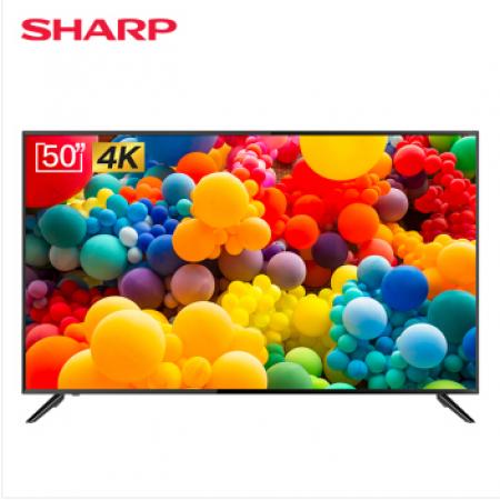 夏普（SHARP）50X6A 50英寸4K超高清 广色域 立体环绕声 智能网络液晶电视机