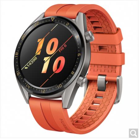 华为 WATCH GT 活力款 华为手表 (两周续航+户外运动手表+实时心率+睡眠监测+NFC支付)橙色 