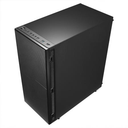 先马 黑洞7  游戏电脑主机箱 支持ATX主板长显卡背线水冷/横风直通