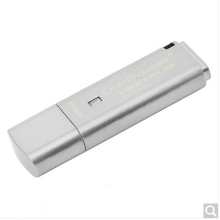 金士顿 DTLPG3 USB3.0 U盘  256位AES硬件金属加密  32G