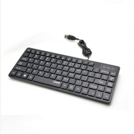 三巨 K8 有线USB短键盘 笔记本键盘 黑色