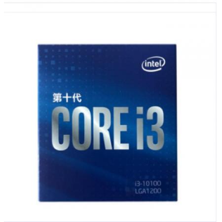 英特尔 i3-10100F 4核8线程 CPU处理器 盒装