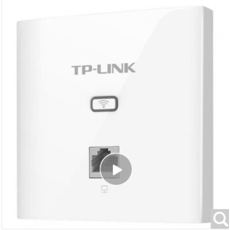 TP-LINK AP450I-POE 薄款（方）450M无线86型面板式AP 企业级酒店别墅wifi接入 POE供电 AC管理