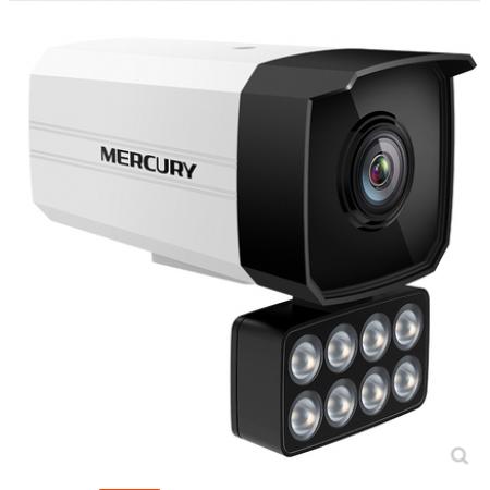 水星 MIPC418WB DC供电 400万音频筒型黑光全彩网络摄像机   4M...