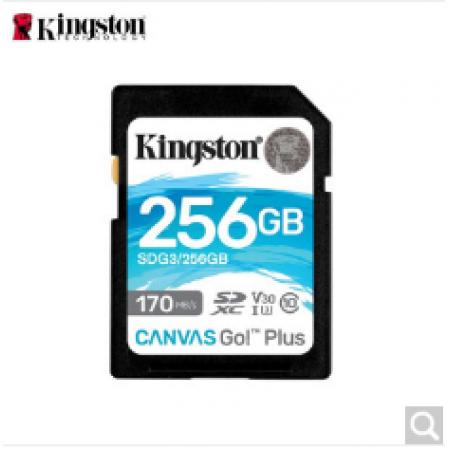金士顿（Kingston） SDG3 高速相机卡 V30 U3 支持4k 数码相机存储卡 256G