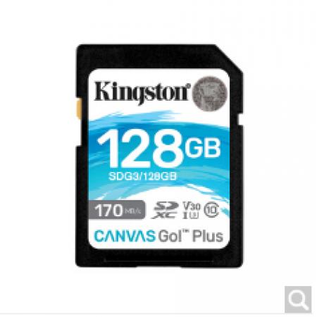 金士顿（Kingston） SDG3 高速相机卡 V30 U3 支持4k 数码相机存储卡 128G