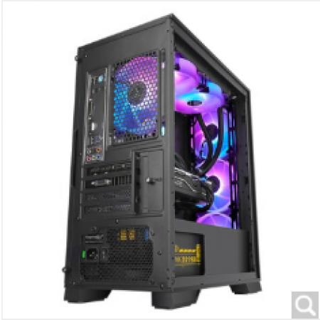 鑫谷 LUX拉克斯青春版 台式机电脑机箱 黑色（支持MATX）