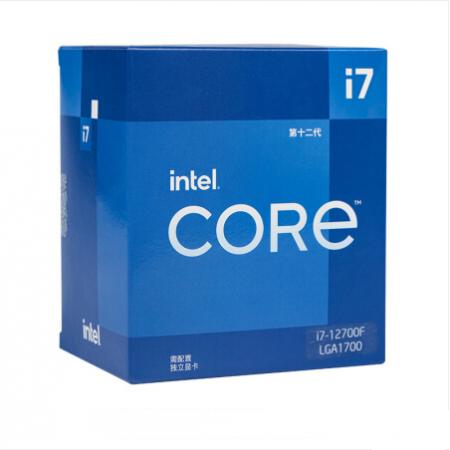 英特尔(Intel)12代酷睿 i7-12700F 台式机CPU处理器 盒装