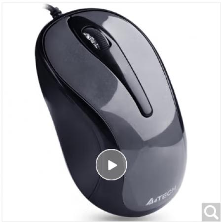 双飞燕 N-360有线鼠标USB商务办公家用台式机笔记本电脑通用小巧轻便便携