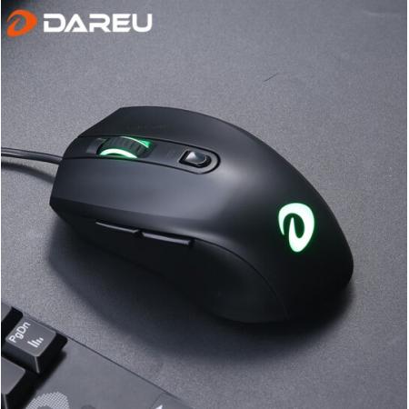 达尔优（DAREU）LM107 光电鼠标 电竞有线 家用办公（适用于台式电脑笔记...