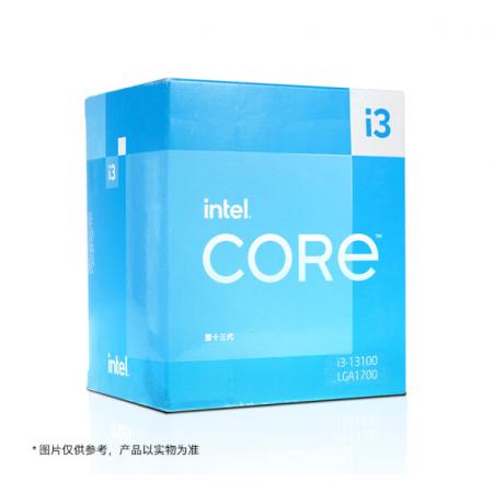 intel/英特尔  i3-13100  4核心8线程CPU盒装原包处理器