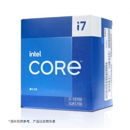intel/英特尔 i7-13700 16核心24线程CPU盒装原包处理器