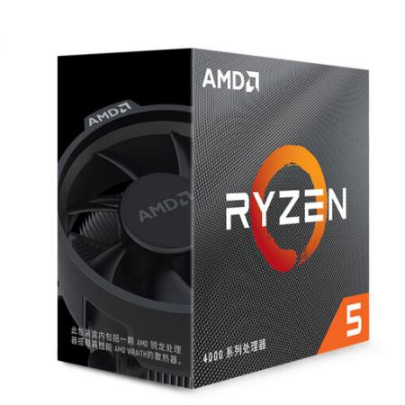 AMD 锐龙R5-4600G 处理器 6核12线程 核显 AM4接口 盒装CPU