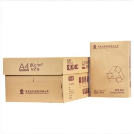 玖龙 海龙系列再生纤维多功能A4办公用纸80克 1包（政采型号）
