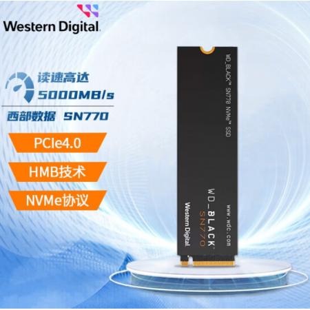 西部数据（Western Digital）SN770 500GB SSD固态硬盘 M.2接口（NVMe协议）