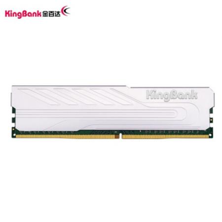 金百达（KINGBANK）16GB DDR4 3600 台式机内存条 银爵
