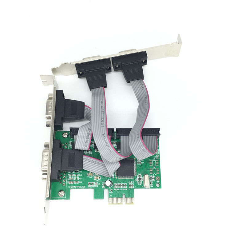 PCI-E串口卡4口扩展卡pcie转串口RS232接口工控4口台式机