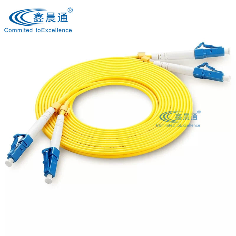 LC-LC光纤跳线单模双芯lc-lc小方口对小方口2.0mm3米跳线尾纤鑫晨