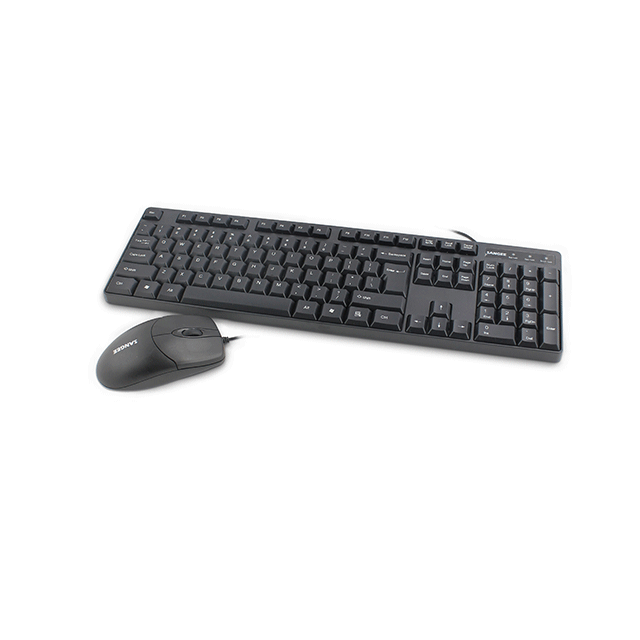 三巨 G2 有线键盘鼠标套装 静音防水 黑色(P+P)