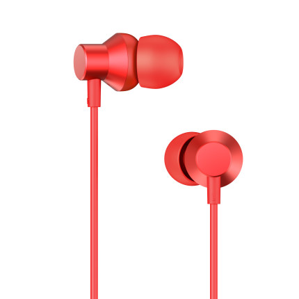 联想HF130有线半入式耳机 红色